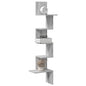 Mensola Angolare 20X20X127,5 Cm Truciolato Grigio Sonoma