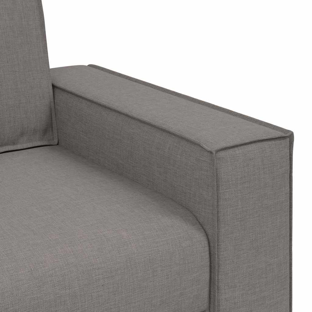 Divano 3 Pcs 220 X 80 X 84 Cm Tessuto Misto Lino
