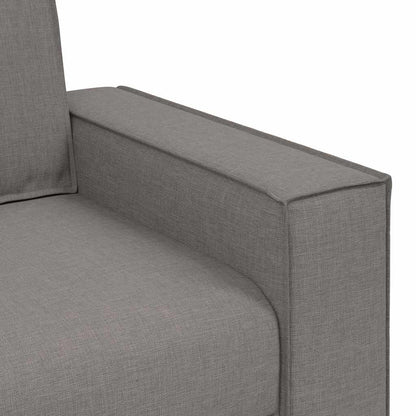 Divano 3 Pcs 220 X 80 X 84 Cm Tessuto Misto Lino