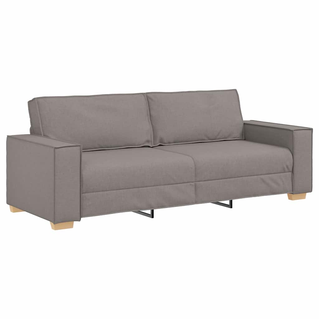 Divano 3 Pcs 220 X 80 X 84 Cm Tessuto Misto Lino