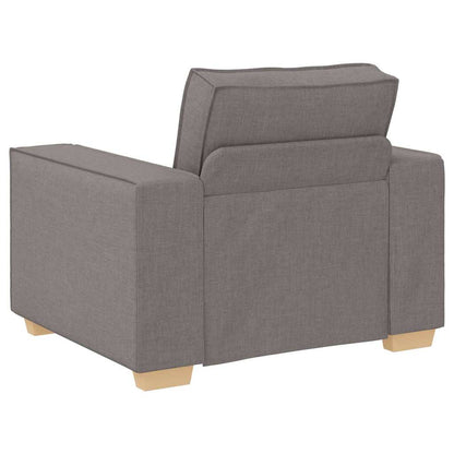 Divano 3 Pcs 220 X 80 X 84 Cm Tessuto Misto Lino