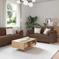 Divano 3 Pcs 219 X 80 X 82 Cm Tessuto Misto Lino