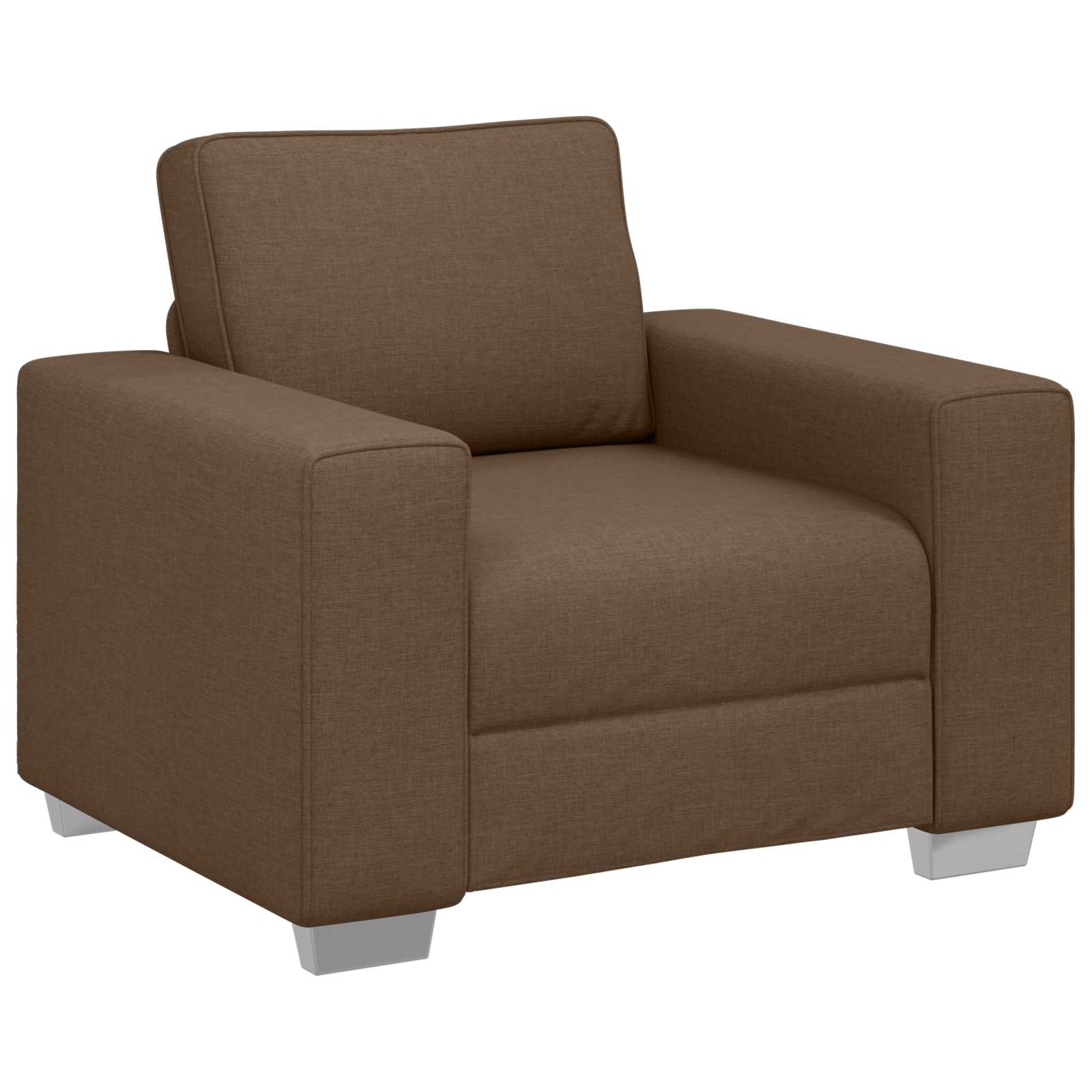 Divano 3 Pcs 219 X 80 X 82 Cm Tessuto Misto Lino