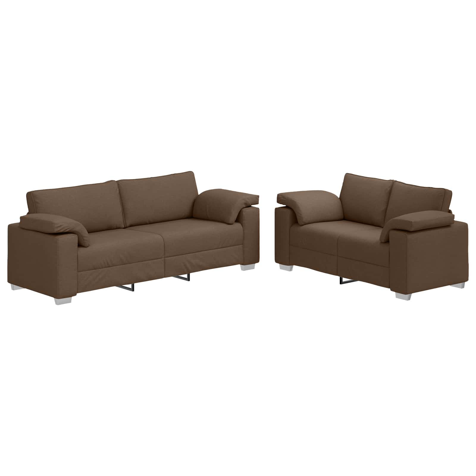 Divano 2 Pcs 219 X 80 X 82 Cm Tessuto
