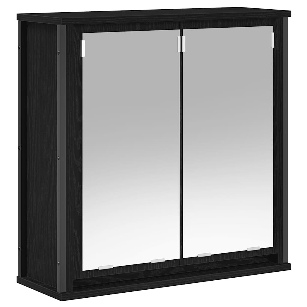 Set Mobili Da Bagno 2 Pz In Legno Multistrato Rovere Nero