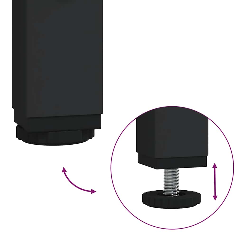 Set Mobili Da Bagno 2 Pz In Legno Multistrato Rovere Nero