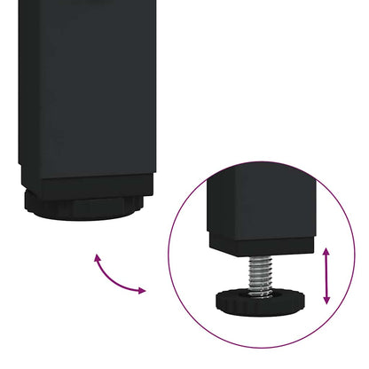 Set Mobili Da Bagno 2 Pz In Legno Multistrato Rovere Fumo