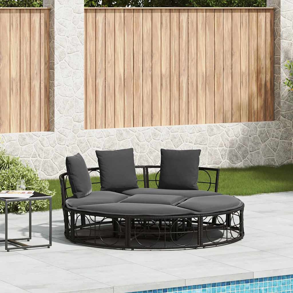 Lettino Prendisole Esterno Senza Tetto In Polyrattan