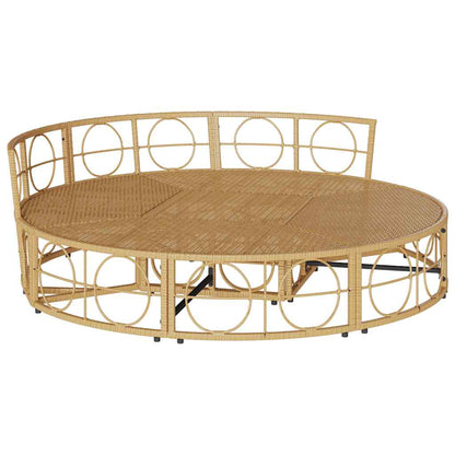 Lettino Prendisole Esterno Senza Tetto In Polyrattan