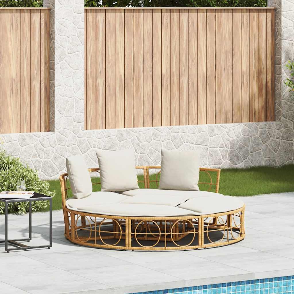 Lettino Prendisole Esterno Senza Tetto In Polyrattan