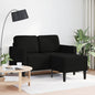 Divano 2 Posti Con Chaise A L Tortora 125 Cm In Tessuto