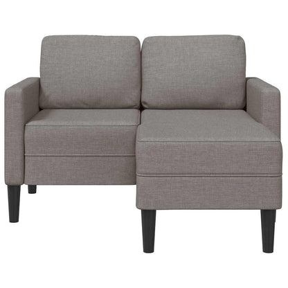 Divano 2 Posti Con Chaise A L Tortora 125 Cm In Tessuto