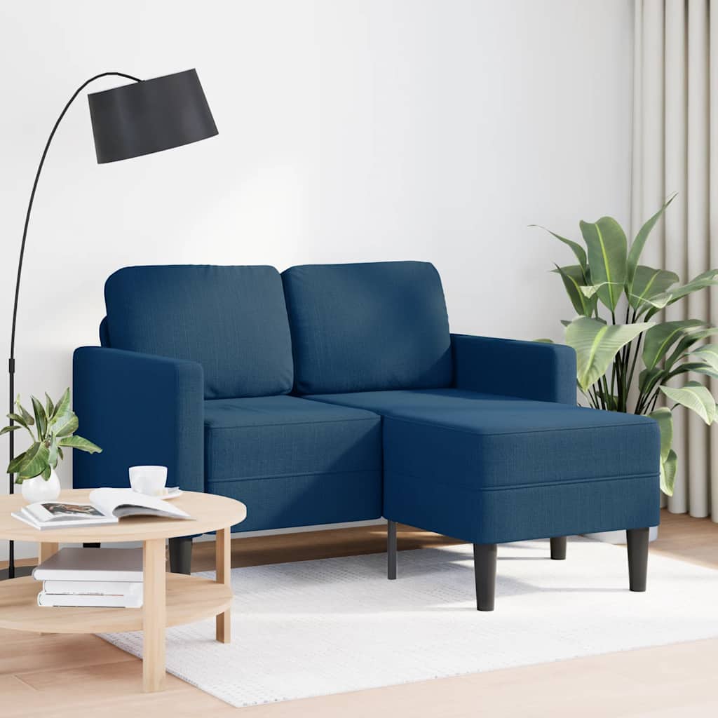 Divano 2 Posti Con Chaise A L Tortora 125 Cm In Tessuto
