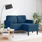 Divano 2 Posti Con Chaise A L Tortora 125 Cm In Tessuto