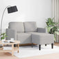 Divano 2 Posti Con Chaise A L Tortora 125 Cm In Tessuto