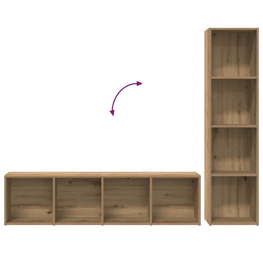 Librerie 3 Pz In Legno Multistrato