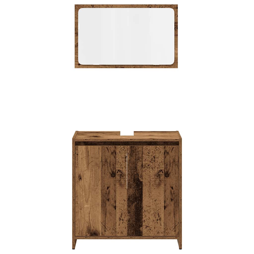 Set Mobili Da Bagno 4 Pz In Legno Multistrato