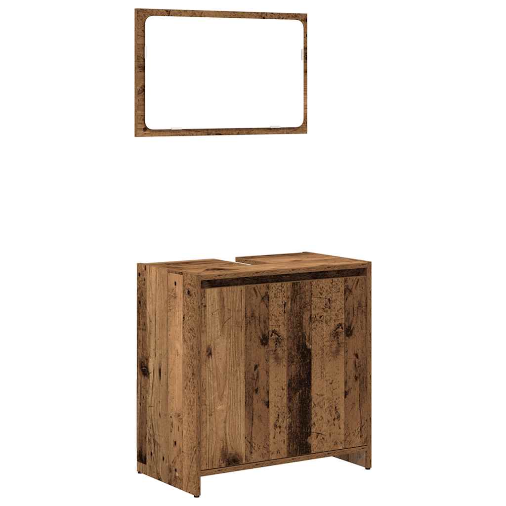 Set Mobili Da Bagno 4 Pz In Legno Multistrato