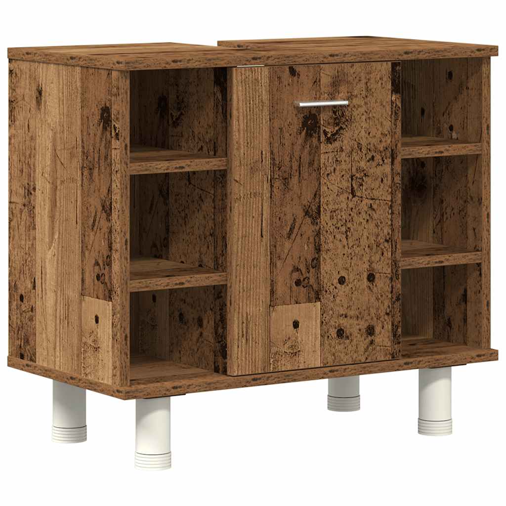 Set Mobili Da Bagno 4 Pz In Legno Multistrato