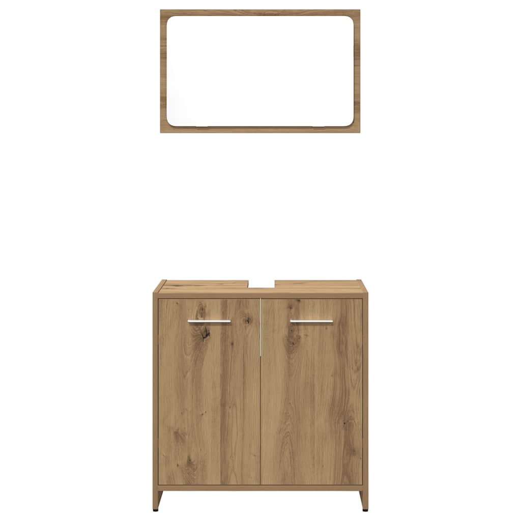 Set Mobili Da Bagno 3 Pz Legno Multistrato
