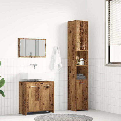 Set Mobili Da Bagno 3 Pz In Legno Multistrato