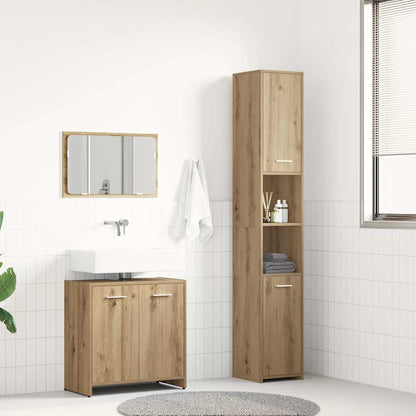 Set Mobili Da Bagno 3 Pz In Legno Multistrato