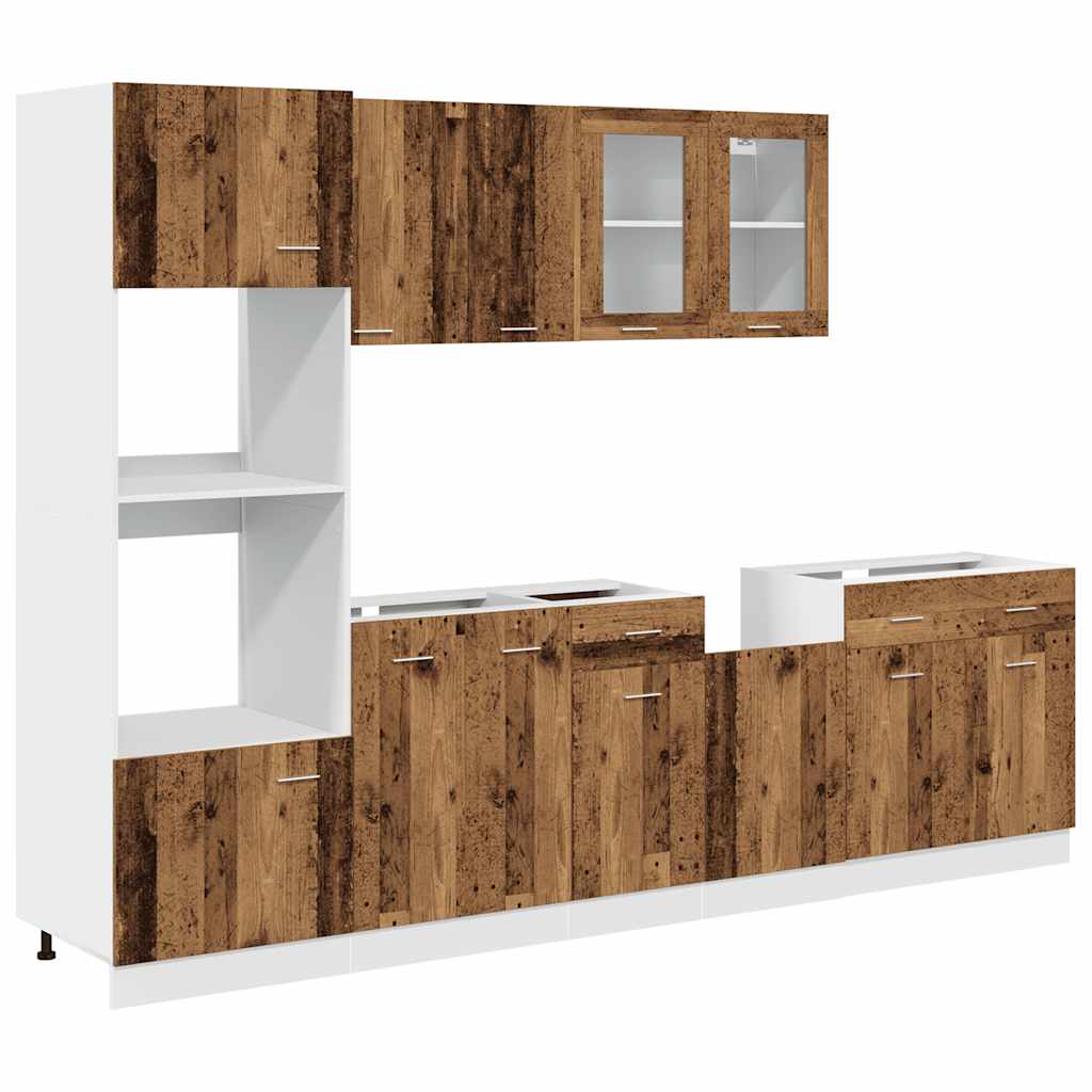 Set Di Mobili Da Cucina 7 Pz Lyon In Truciolato