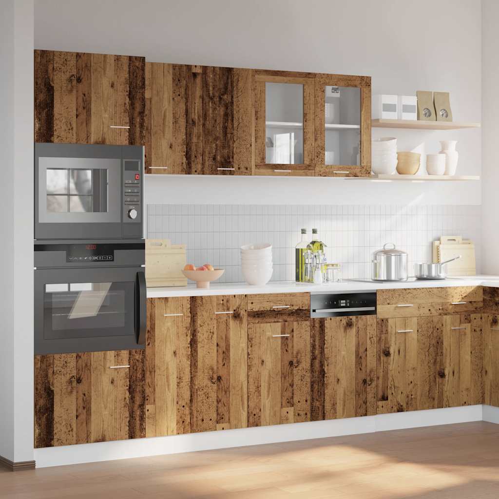 Set Di Mobili Da Cucina 7 Pz Lyon In Truciolato