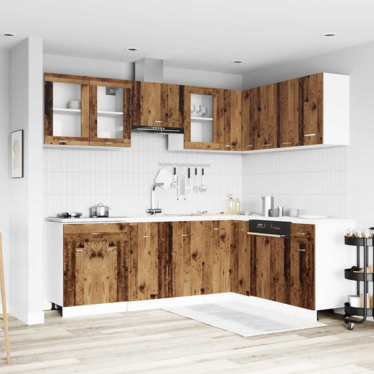 Set Di Mobili Da Cucina 11 Pz Lyon In Truciolato