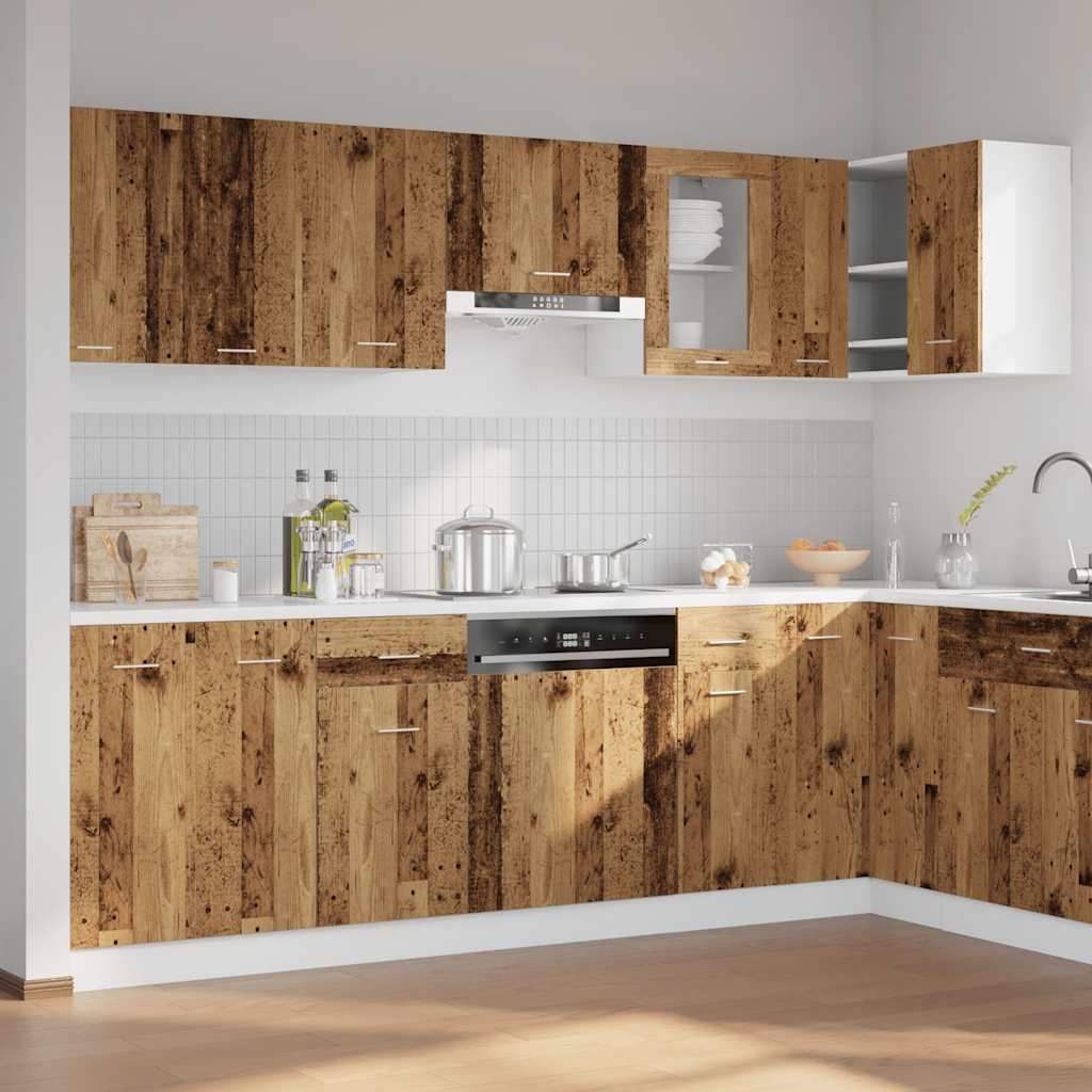 Set Di Mobili Da Cucina 11 Pz Lyon In Truciolato