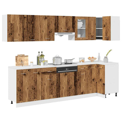 Set Di Mobili Da Cucina 11 Pz Lyon In Truciolato