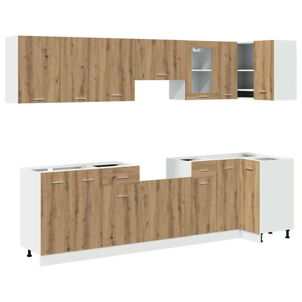 Set Di Mobili Da Cucina 11 Pz Lyon Truciolato