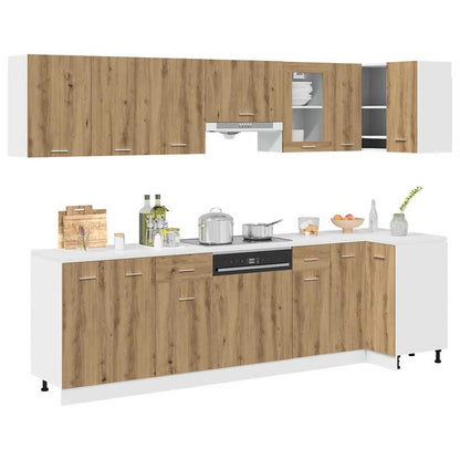 Set Di Mobili Da Cucina 11 Pz Lyon In Truciolato