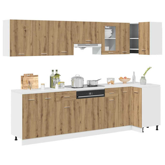 Set Di Mobili Da Cucina 11 Pz Lyon Truciolato