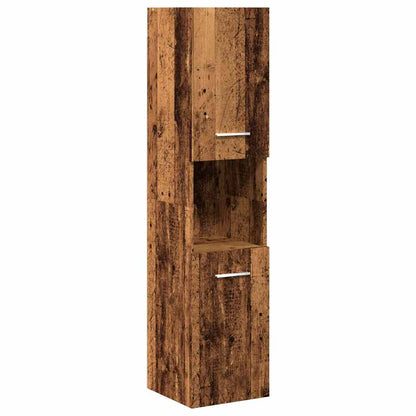Set Mobili Da Bagno 4 Pz In Legno Multistrato Legno Antico