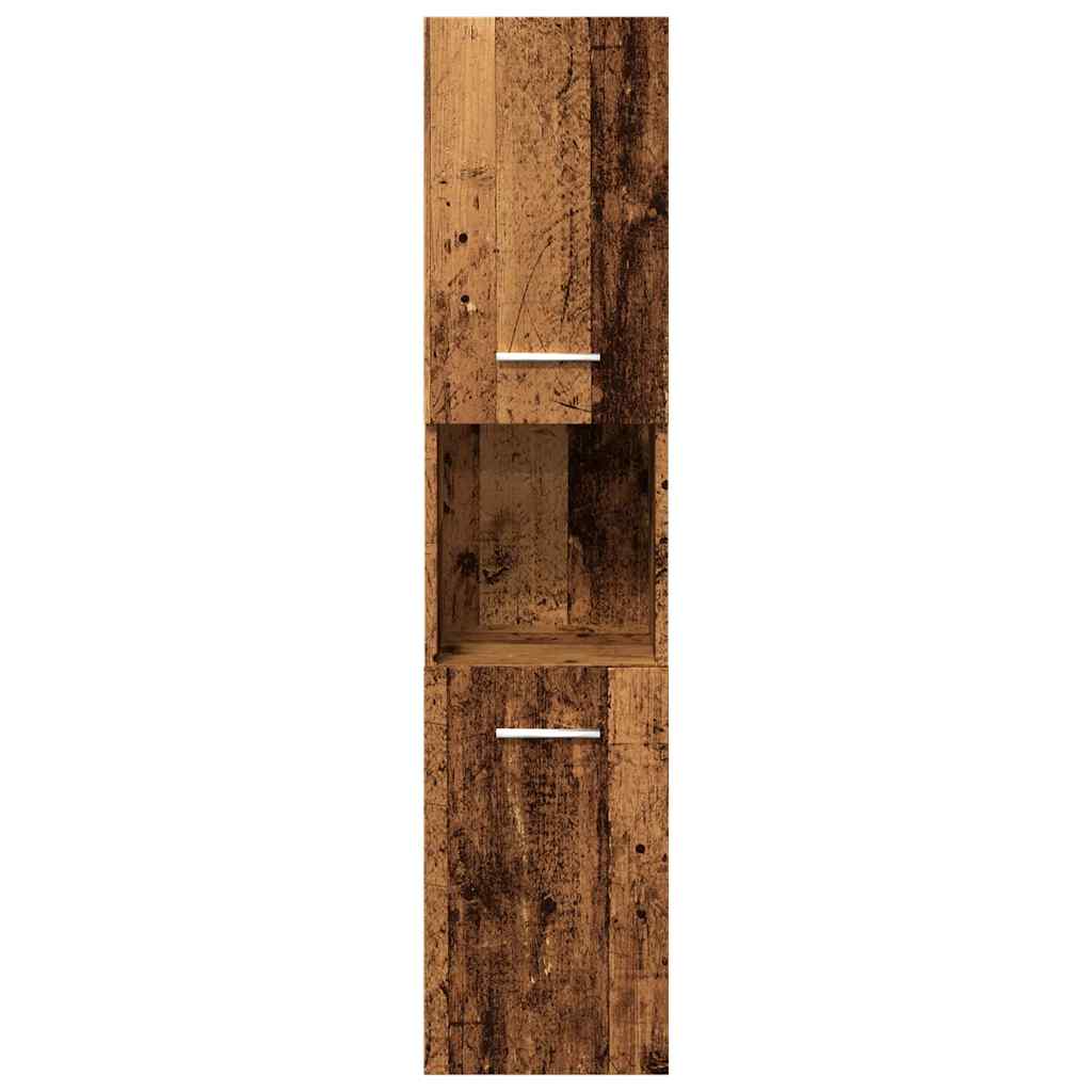 Set Mobili Da Bagno 4 Pz In Legno Multistrato Legno Antico