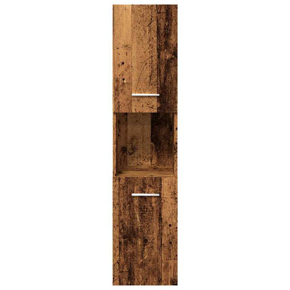 Set Mobili Da Bagno 4 Pz In Legno Multistrato Legno Antico