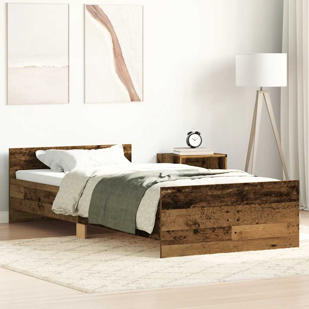 Giroletto Senza Materasso In Truciolato Legno Antico