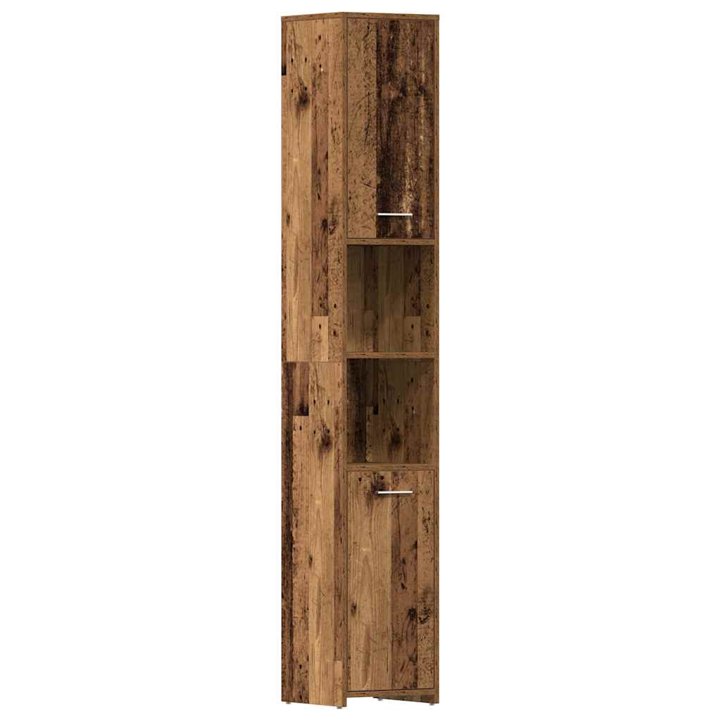 Mobile Da Bagno 30X30X183,5 Cm In Legno Tecnico Legno Antico