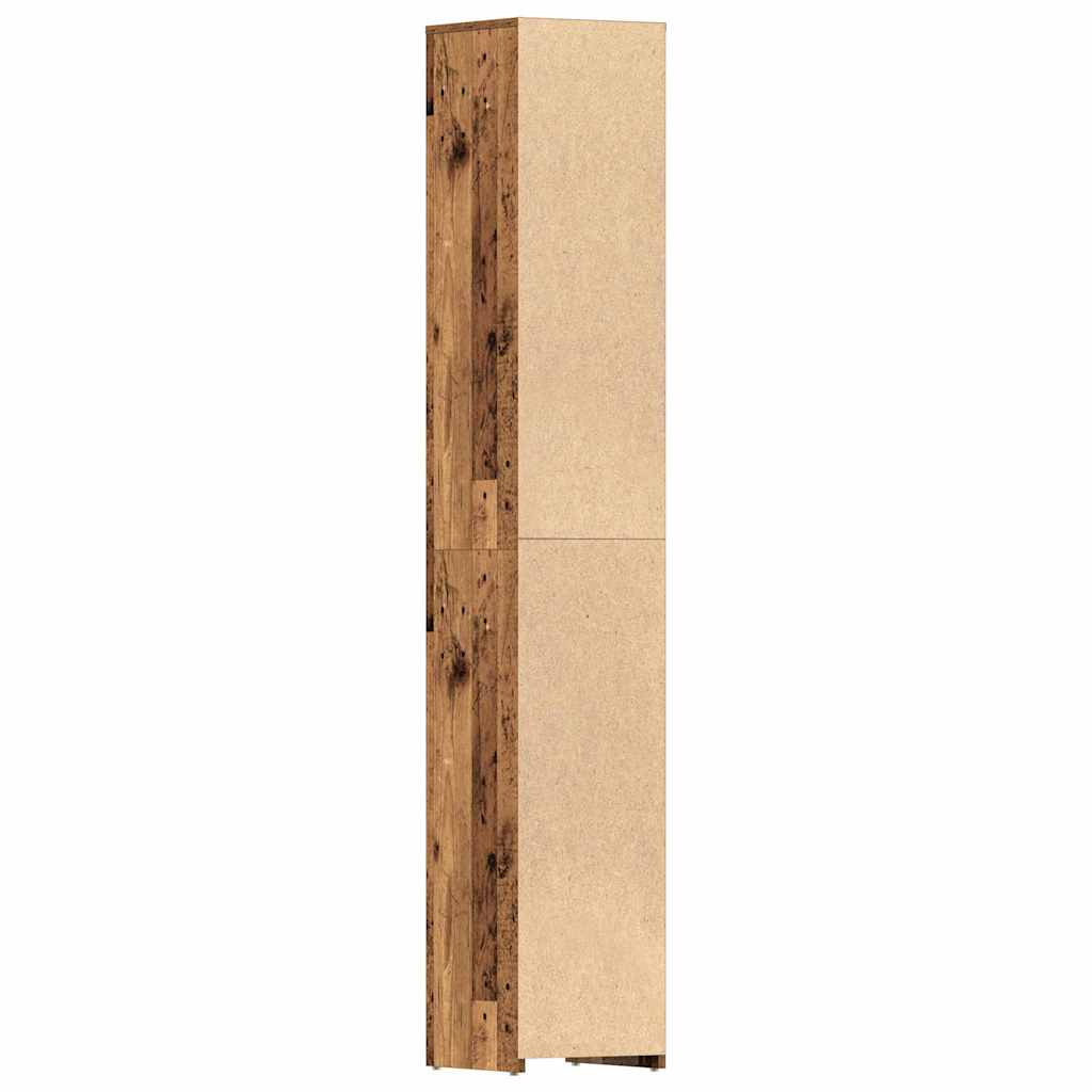 Mobile Da Bagno 30X30X183,5 Cm In Legno Tecnico Legno Antico