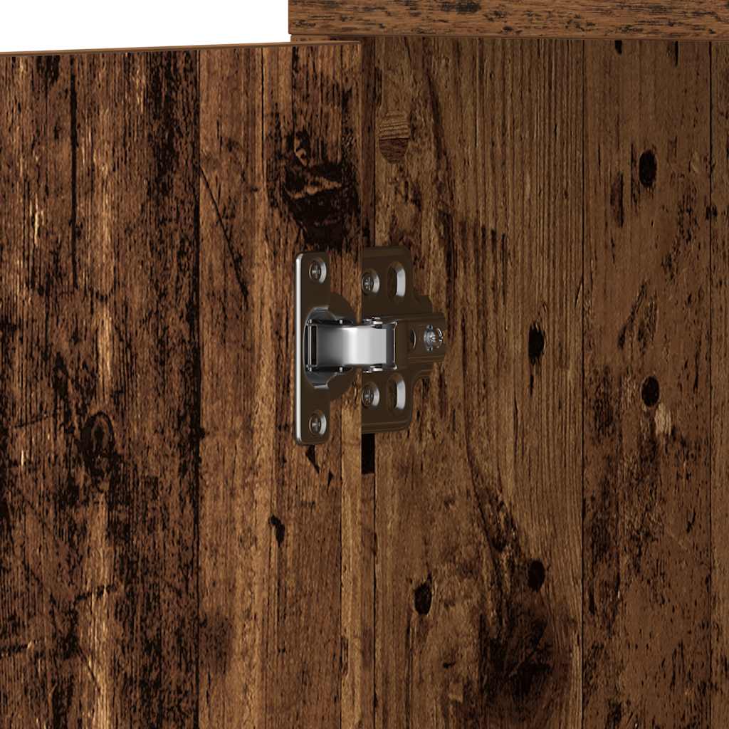Mobile Da Bagno 30X30X183,5 Cm In Legno Tecnico Legno Antico