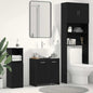Mobile Lavabo Bagno Rovere Nero 60X30X60Cm In Legno Multistrato