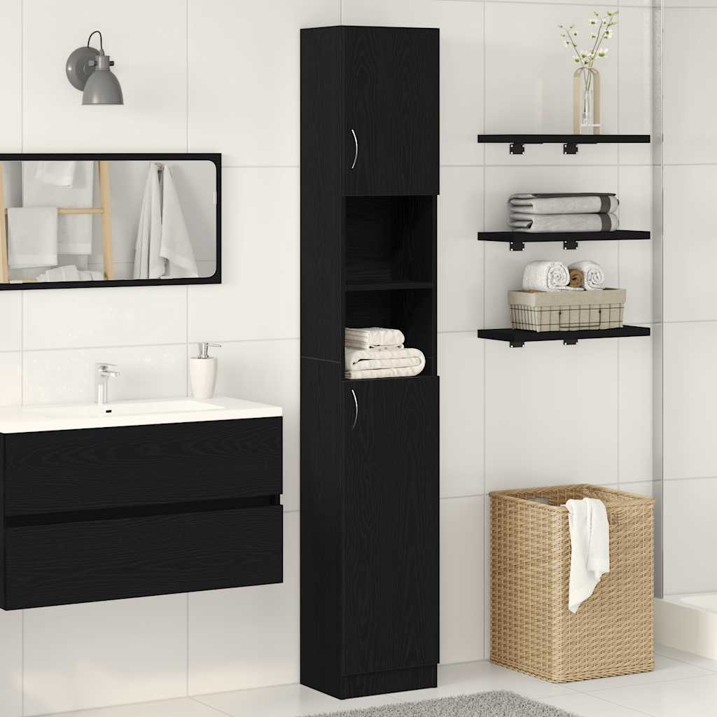Mobile Da Bagno 32X25,5X190 Cm Legno Ingegnerizzato