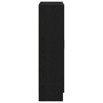 Libreria 82,5X30,5X In Legno Multistrato Rovere Nero