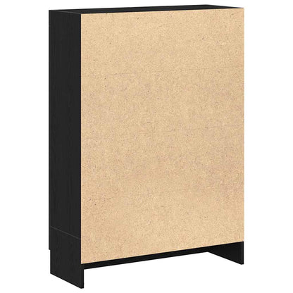 Libreria 82,5X30,5X In Legno Multistrato Rovere Nero