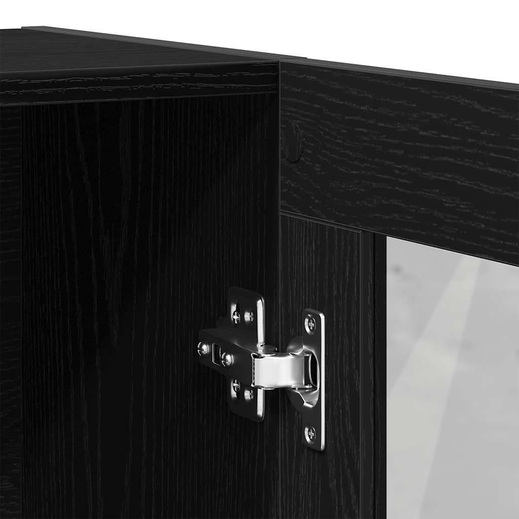 Libreria 82,5X30,5X In Legno Multistrato Rovere Nero