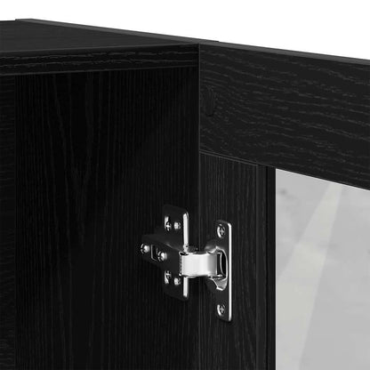 Libreria 82,5X30,5X In Legno Multistrato Rovere Nero