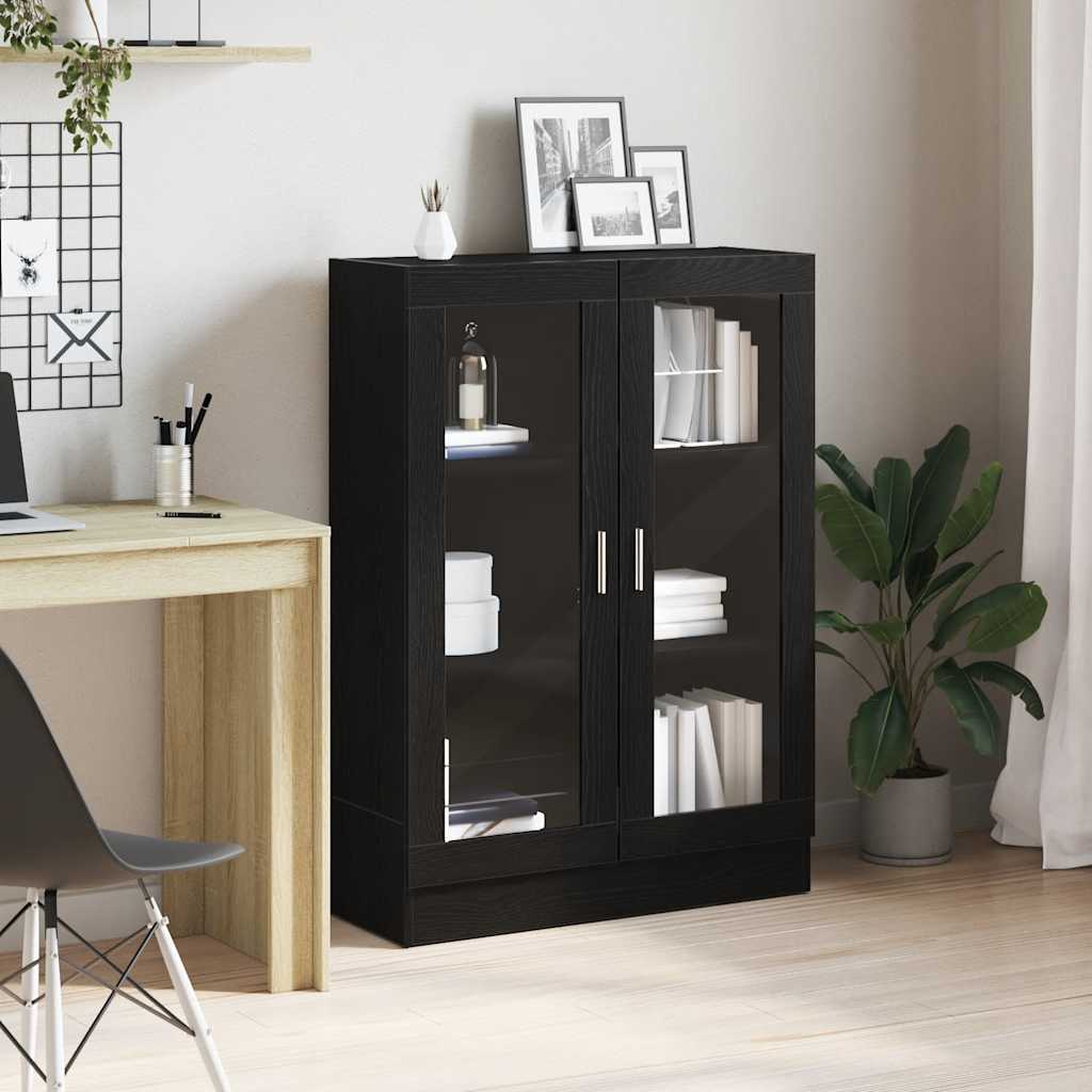 Libreria 82,5X30,5X In Legno Multistrato Rovere Nero