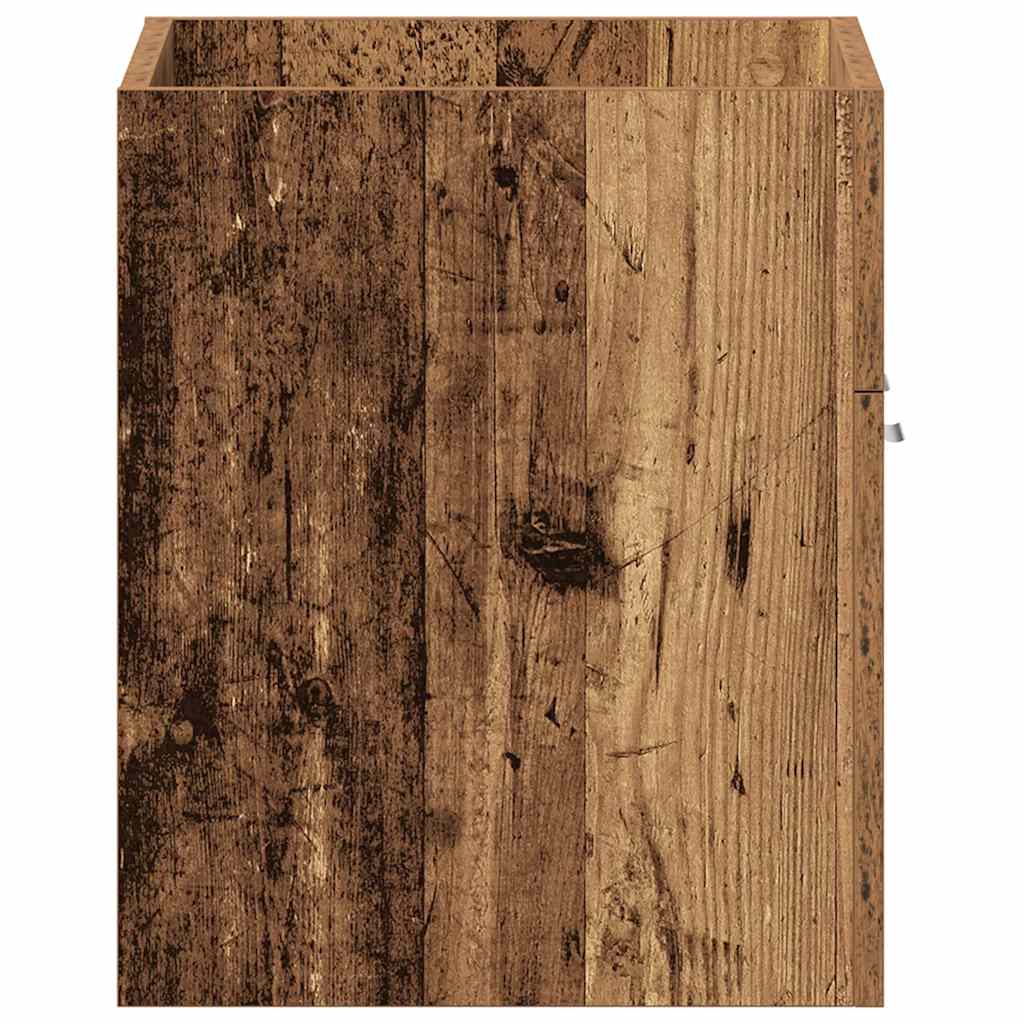 Mobile Lavabo Bagno 60X38,5X46 Cm In Truciolato Legno Antico