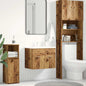 Mobile Lavabo Bagno 60X38,5X46 Cm In Truciolato Legno Antico